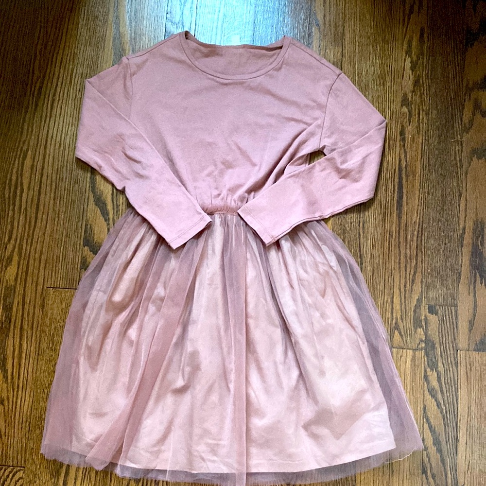 Long sleeve spring dress - fun tulle skirt